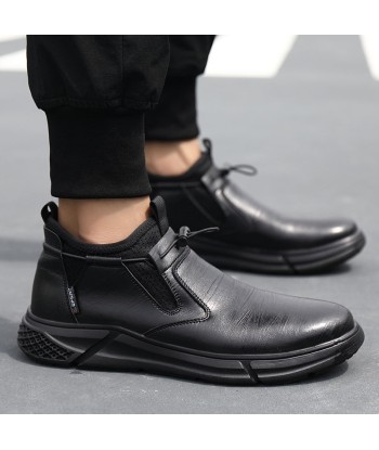 Chaussures de sécurité imperméables en cuir noir pour hommes - GOFF pas chere