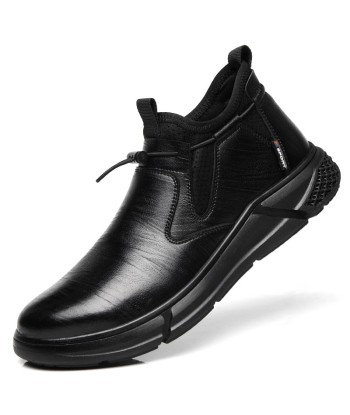 Chaussures de sécurité imperméables en cuir noir pour hommes - GOFF pas chere