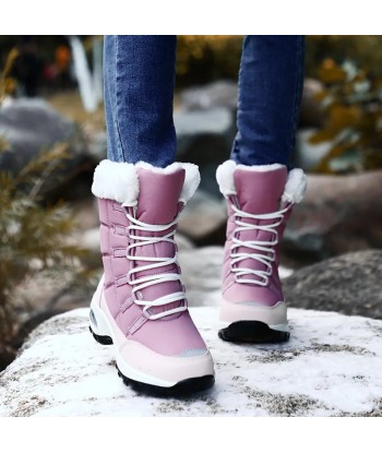 Bottes femmes chaudes à lacets Teckoo est présent 