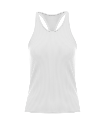 197232-100 | RIB TANK W/BRA | WHITE Véritable concentré