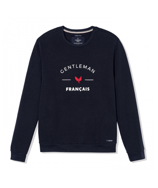 Sweat Gentleman Français bleu pas cher 