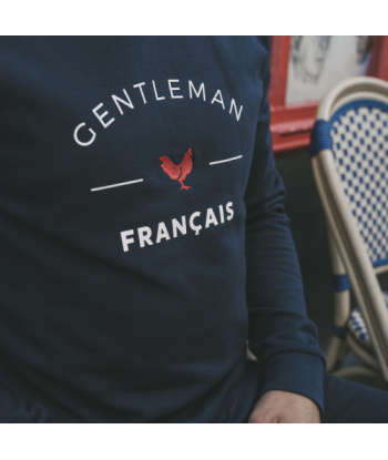 Sweat Gentleman Français bleu pas cher 