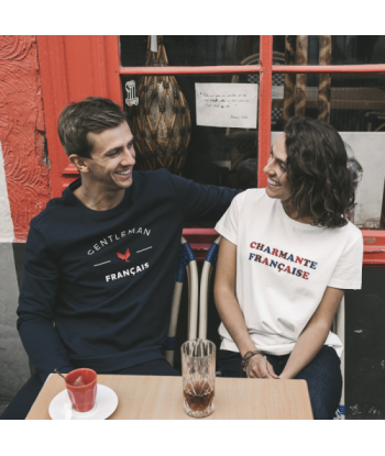 Sweat Gentleman Français bleu pas cher 