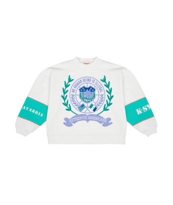 104358-100 | WILLY CREWNECK | WHITE d'Europe débarque