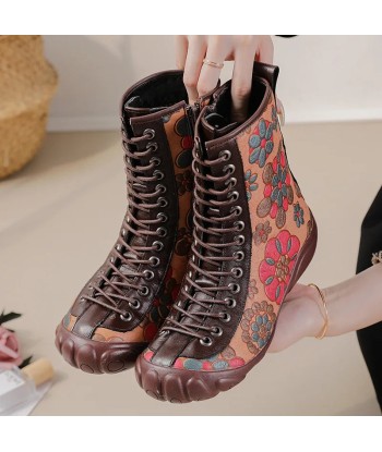 Bottes vintage Style Hippie Florale Voir les baskets