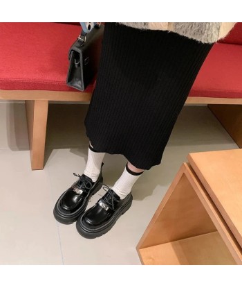 mocassin orthopédique femme à lacets en cuir verni Comparez plus de prix