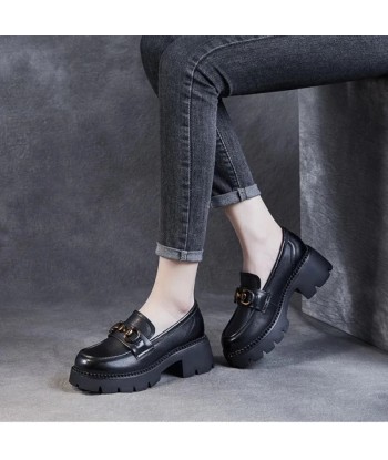 mocassin orthopédique femme compensés en cuir véritable le concept de la Pate a emporter 