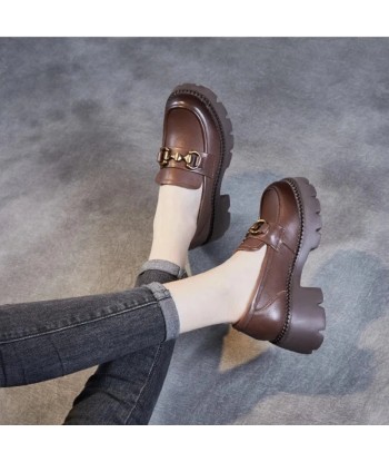 mocassin orthopédique femme compensés en cuir véritable le concept de la Pate a emporter 