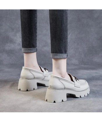 mocassin orthopédique femme compensés en cuir véritable le concept de la Pate a emporter 