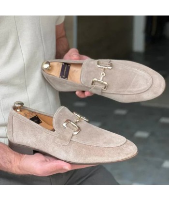 Chaussures Orthopédiques Hommes en daim avec boucle en métal - Lorenzo - Faites des économies